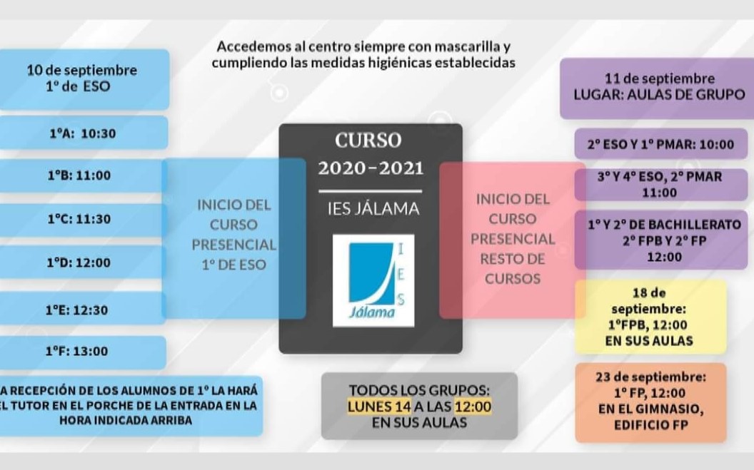 Calendario 2020 2021